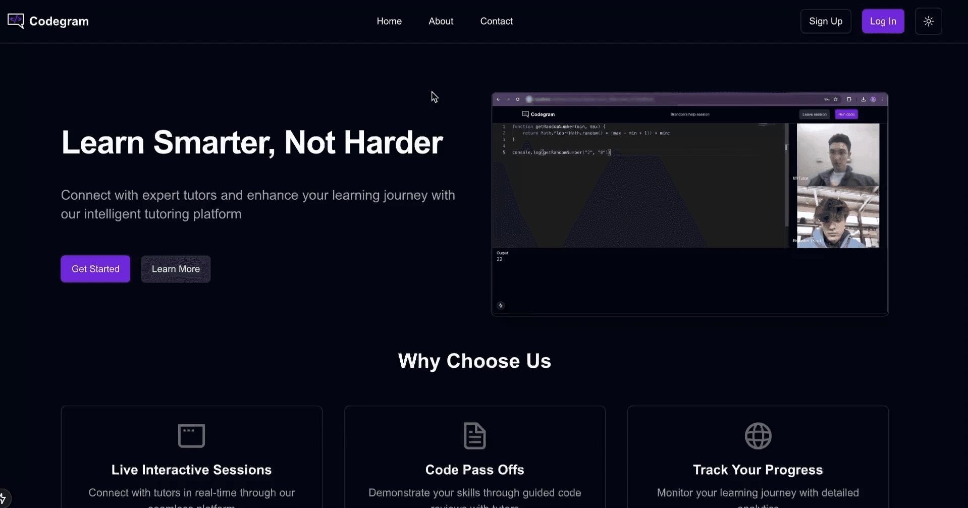 Codegram project screenshot