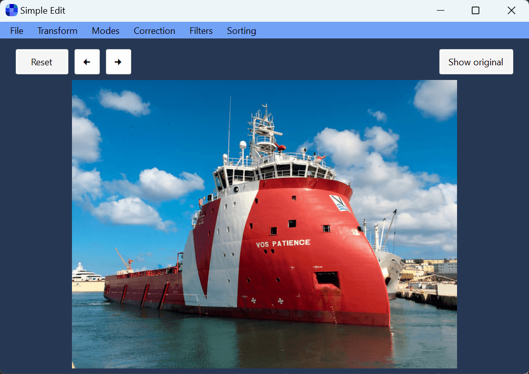 Simple Edit project screenshot